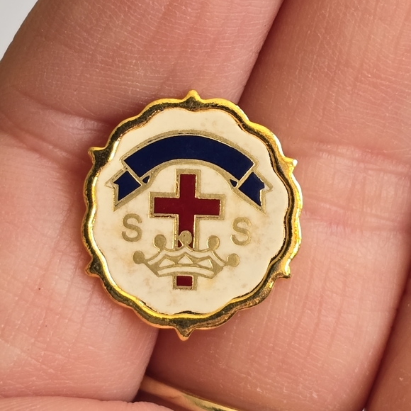 Vintage Sunday School lapel pin brooch religious SS Little system - Picture 3 of 10